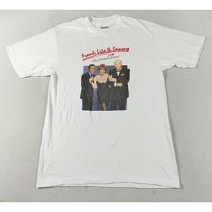 Vintage Frank Liza & Sammy Shirt Mens Large White Concert Tour Tee Hanes 80s